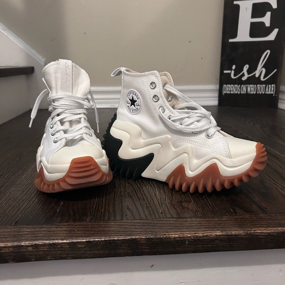 Converse Run Star Motion Canvas Platform Sneakers sz Women’s 4.5 - Picture 2 of 8